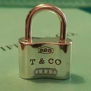 Authentic Tiffany and Company small lock pendant